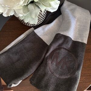 Michael Kors Gray and Black Scarf